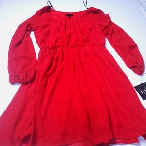 By & By Long Sleeve Mini Dress